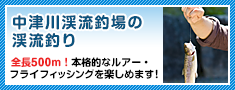 中津川渓流釣場の渓流釣り・釣堀